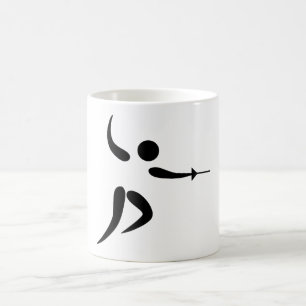 Mug Pictogramme de clôture concurrentiel et olympique