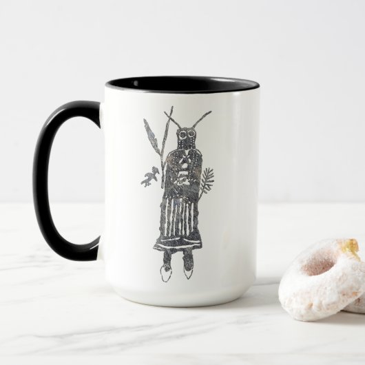 Mug Pictographe de chaman (Avec donut)