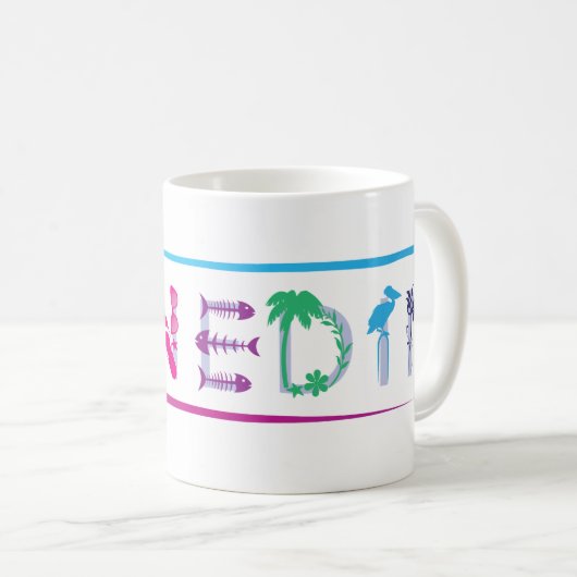 Mug Pictographe de Dunedin (Devant droit)
