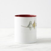 Mug pidgeons sur un fil (Centre)