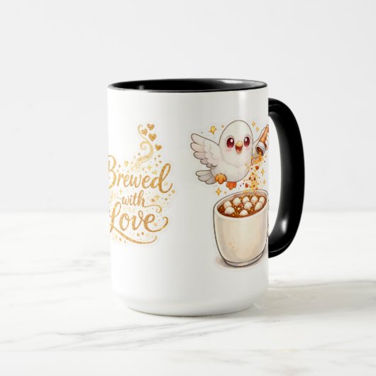 Mug Pidgy's Coffee Glitter v1 (Devant droit)