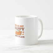 Mug Pie Is My Happy Place - Joli Citrouille Pie Thanks (Devant droit)