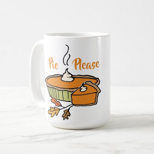 Mug Pie S'Il Vous Plaît Thanksgiving Theme Musique Cit (Devant gauche)