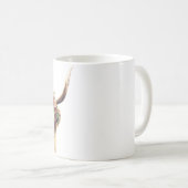 Mug Pièce à tête florale Longue Vache Highland (Devant droit)