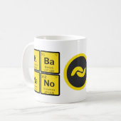 Mug Pièce Banano avec tableau périodique (Devant gauche)