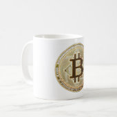 Mug Pièce Bitcoin (Devant gauche)
