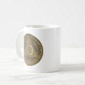 Mug Pièce commémorative de 6 ans de sobriété Joyeux An (Devant gauche)