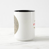 Mug Pièce commémorative de sobriété sur mesure de 40 a (Centre)