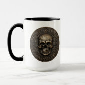 Mug Pièce de crâne 3D ancienne (Gauche)