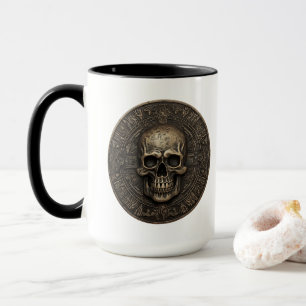 Mug Pièce de crâne 3D ancienne