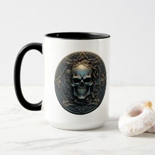 Mug Pièce de crâne 3D ancienne