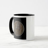 Mug Pièce de monnaie romaine dépeignant un organe (Devant gauche)