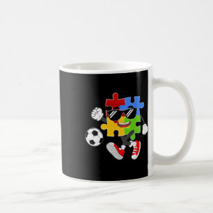 Mug Pièce de puzzle jouant au football Jour de la sens
