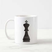 Mug Pièce d'échecs noire de roi (Gauche)