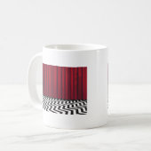 Mug Pièce noire de rouge de loge (Devant gauche)