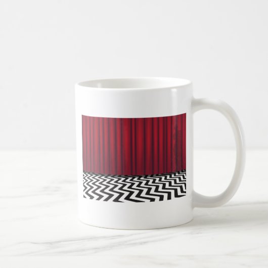 Mug Pièce noire de rouge de loge (Droite)