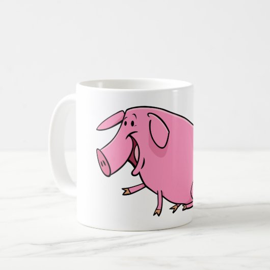 Mug Pièce rose gras (Devant gauche)