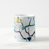 Mug Pièces acryliques multicolores fissurées (Centre)