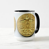 MUG PIÈCES DE MONNAIE DE PAPE JEAN PAUL II (Devant droit)