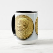 MUG PIÈCES DE MONNAIE DE PAPE JEAN PAUL II (Devant gauche)