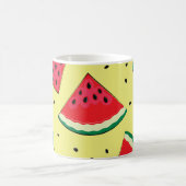Mug Pièces de pastèque : Motif Jaune d'été (Centre)