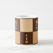 Mug Pièces de plateau de jeu d'échecs Joueur d'échecs (Centre)