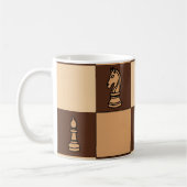 Mug Pièces de plateau de jeu d'échecs Joueur d'échecs (Gauche)