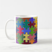 Mug pièces de puzzle couleur (Gauche)