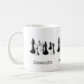 Mug Pièces d'échecs Art Vintage #2 (Gauche)
