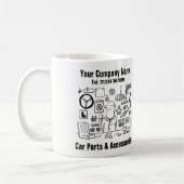 Mug Pièces et accessoires de voiture. Marchandises aut (Gauche)
