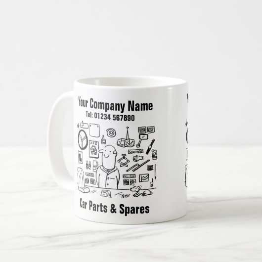 Mug Pièces et pièces détachées (Devant gauche)