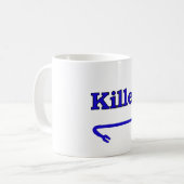Mug Pied-de-biche bleu de tueur (Devant gauche)