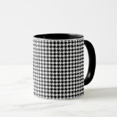 Mug Pied de fond noir et blanc (Devant droit)