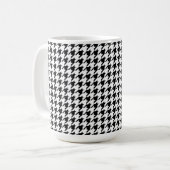 Mug Pied de fond noir et blanc (Devant gauche)