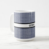 Mug Pied de fond noir et blanc Personnalisé (Devant gauche)