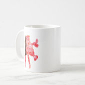 Mug Pied en fer rouge Fuzzy Express® Gzilla (Devant gauche)