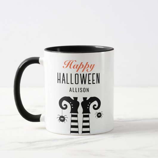 Mug Pieds de sorcière Halloween personnalisés (Gauche)