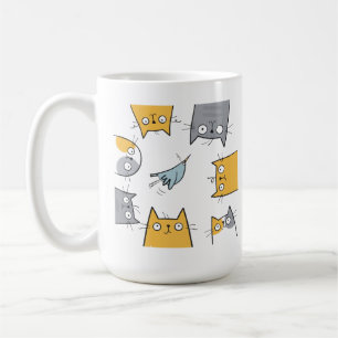 Mug Piège à Chat Drôle Mignon Chaos Art Félin