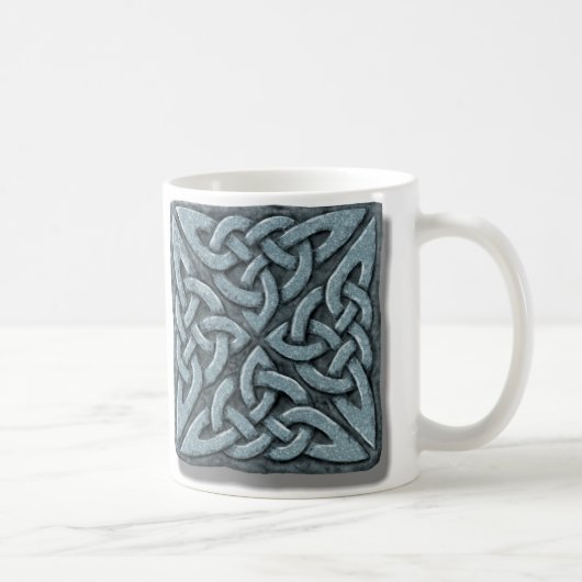 Mug Pierre carrée du noeud 4 celtiques (Droite)