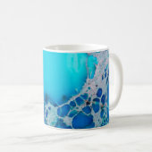 Mug Pierre curative bleue tropicale lumineuse de jaspe (Devant droit)