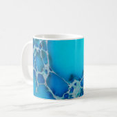 Mug Pierre curative bleue tropicale lumineuse de jaspe (Devant gauche)