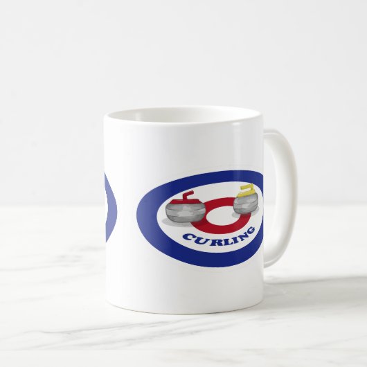 Mug Pierre de curling (Devant droit)