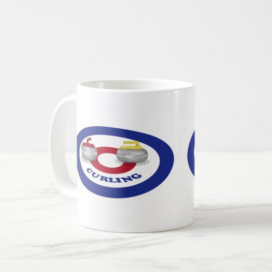 Mug Pierre de curling (Devant gauche)