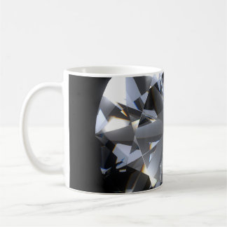 Mug Pierre de diamant : l'espace noir brille.