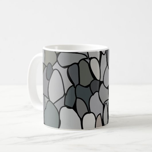 Mug Pierre de galets moderne (Devant gauche)