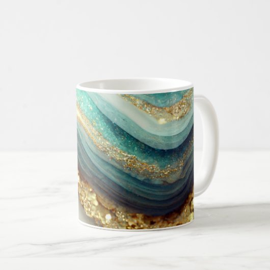 Mug Pierre de géode d'âge turquoise (Devant droit)