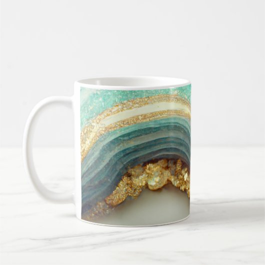 Mug Pierre de géode d'âge turquoise (Gauche)