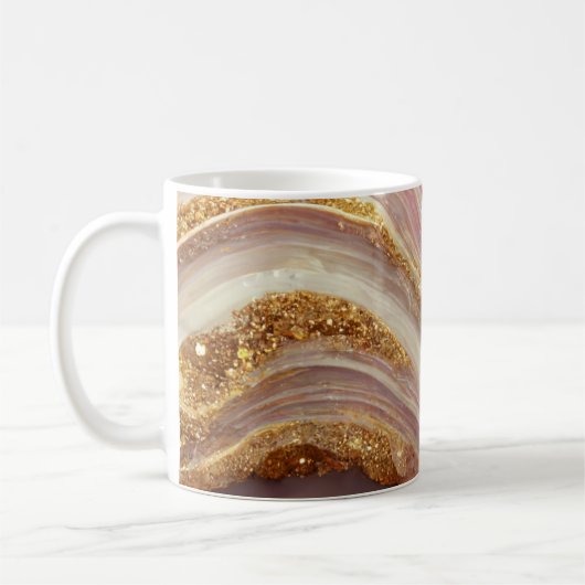 Mug Pierre de Géode Rose Agate (Gauche)