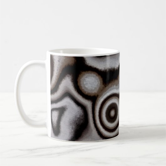 Mug Pierre de jaspe noir et blanc (Gauche)