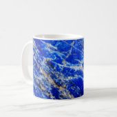 Mug Pierre de marbre bleu moderne et chic (Devant gauche)